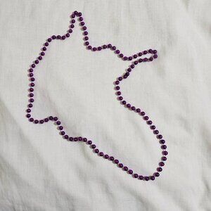 Party City Mardi Gras Purple Bead Necklace